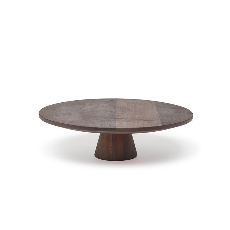 Maison Lipari Food Stand Large| Waxed Walnut D: 32 cm H: 9 cm  DUTCH DELUXES.