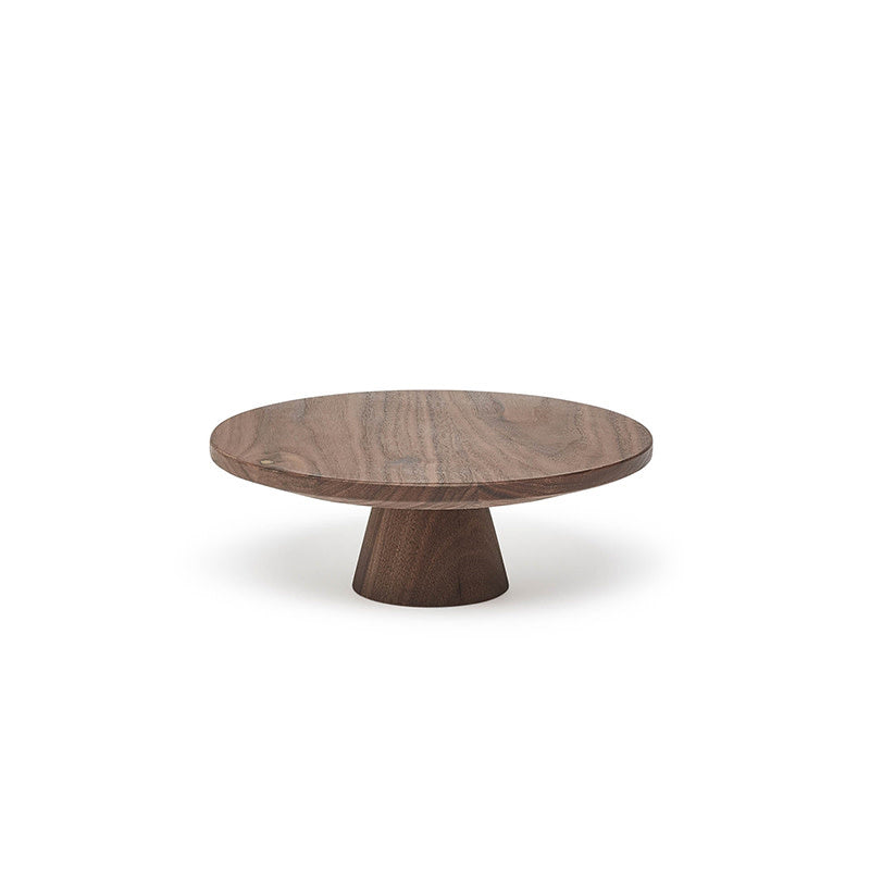 Maison Lipari Food Stand Small | Waxed Walnut D: 20 cm H: 7 cm  DUTCH DELUXES.