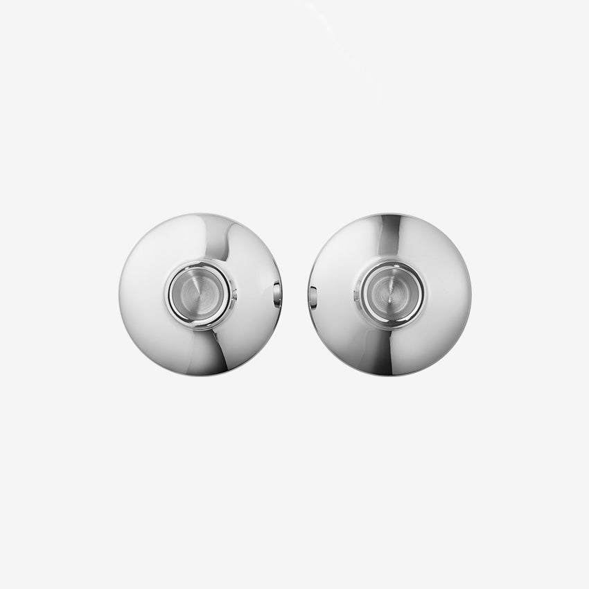 Georg Jensen | Koppel 2pc. Bougeoir en Acier Inoxydable Poli