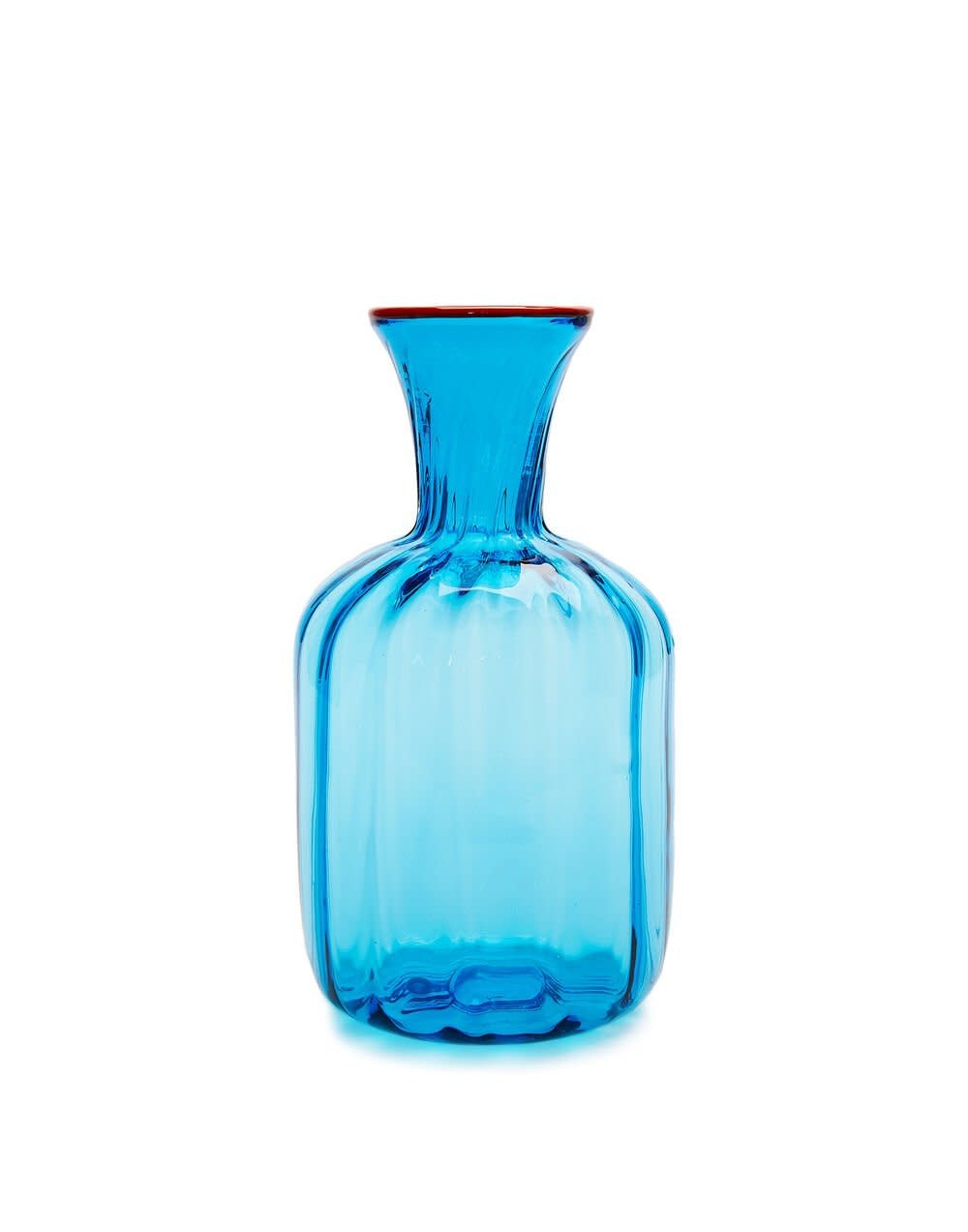 Maison Lipari LA DOUBLE J Carafe | Murano Glass | Turquoise | D: 12 cm H: 22.4 cm  LA DOUBLE J.
