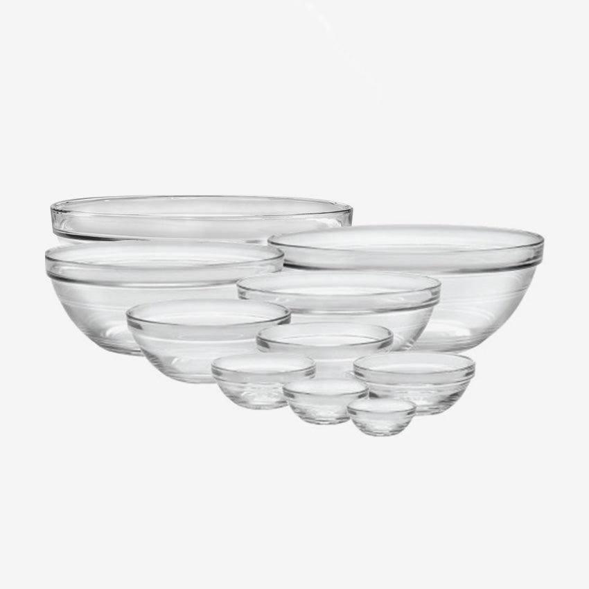 Duralex | Lys Stackable Clear Bowls