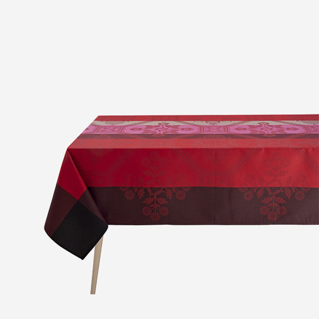 Maison Lipari Hacienda Coated Tablecloth - Red  LE JACQUARD FRANCAIS.