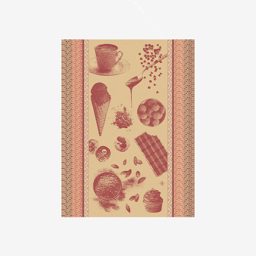Le Jacquard Français | Chocolats Recettes Tea Towel