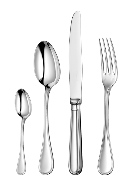 Maison Lipari CHRISTOFLE Albi Flatware Set with Chest 24 Pcs Silver-Plated  CHRISTOFLE.