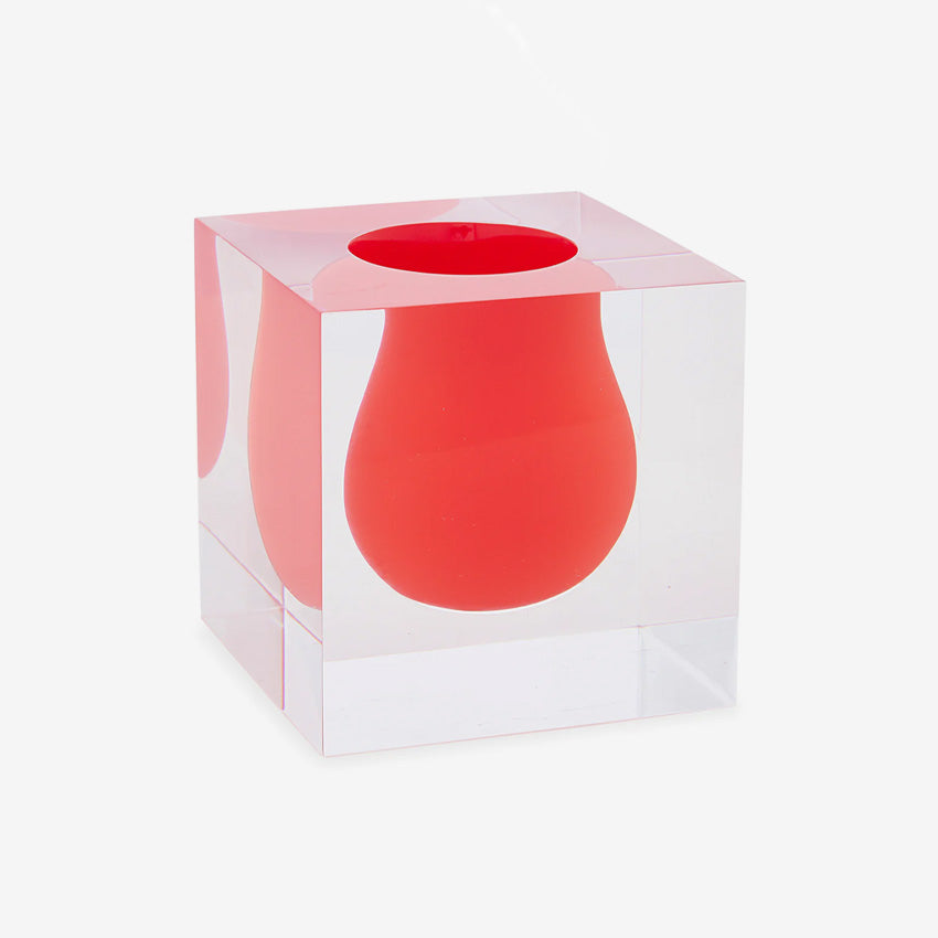 Vase en acrylique Bel Air Scoop de Jonathan Adler