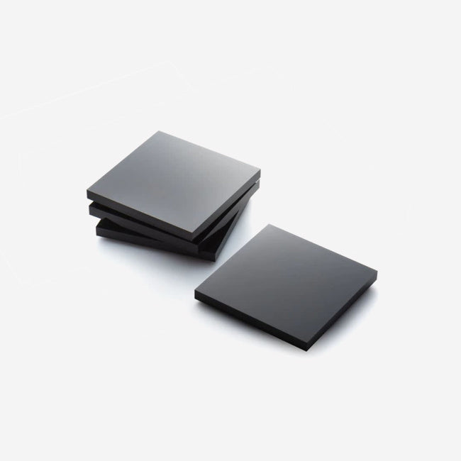 Maison Lipari Acrylic Coasters (Set of 4) - Soho Black  JR WILLIAM.