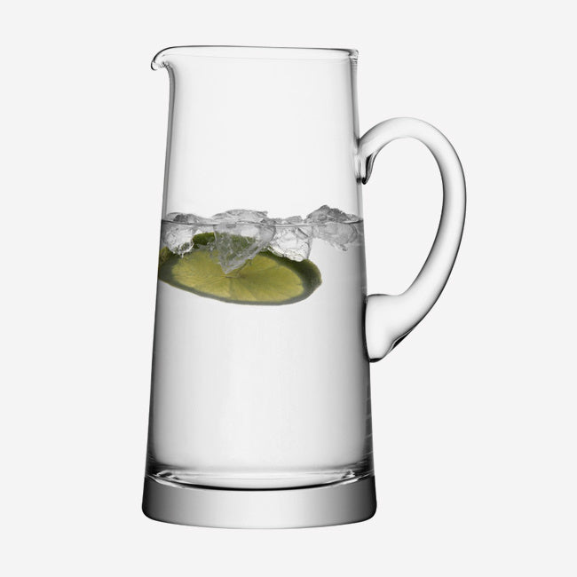 Maison Lipari Tapered Glass Pitcher - Clear  LSA.