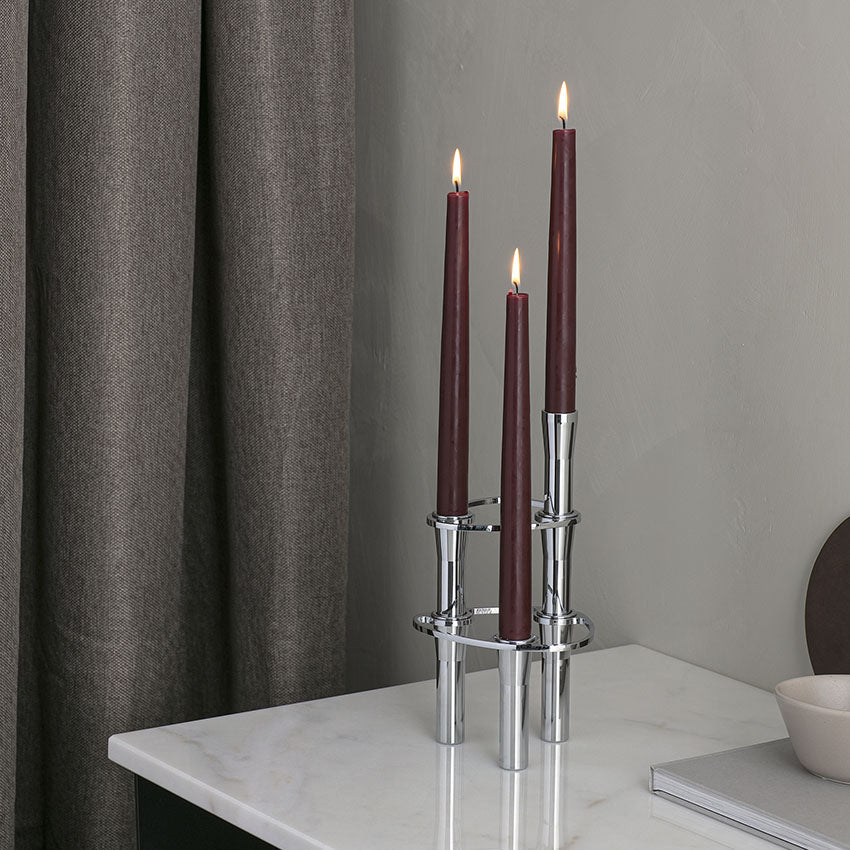 Lind DNA | Metal Steel Curve Candle Holders Gift Set