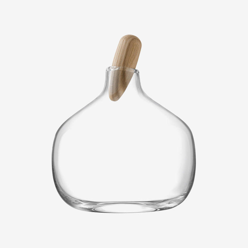 Lsa | Carafe flottante et bouchon en chêne 1,3L