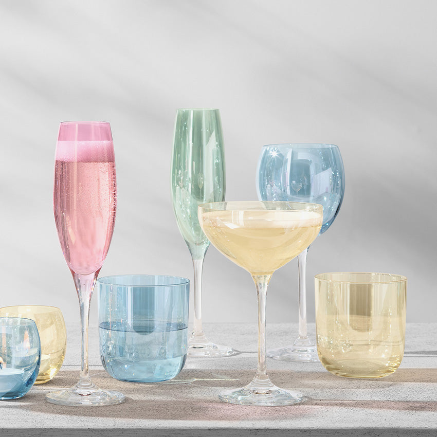 Lsa | Polka Tumbler Pastel Assorted Set of Glasses