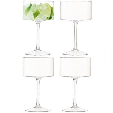 Maison Lipari Otis Champagne / Cocktail Glasses Set/4  LSA.