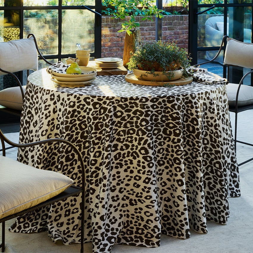 Matouk | Iconic Leopard Round Tablecloth
