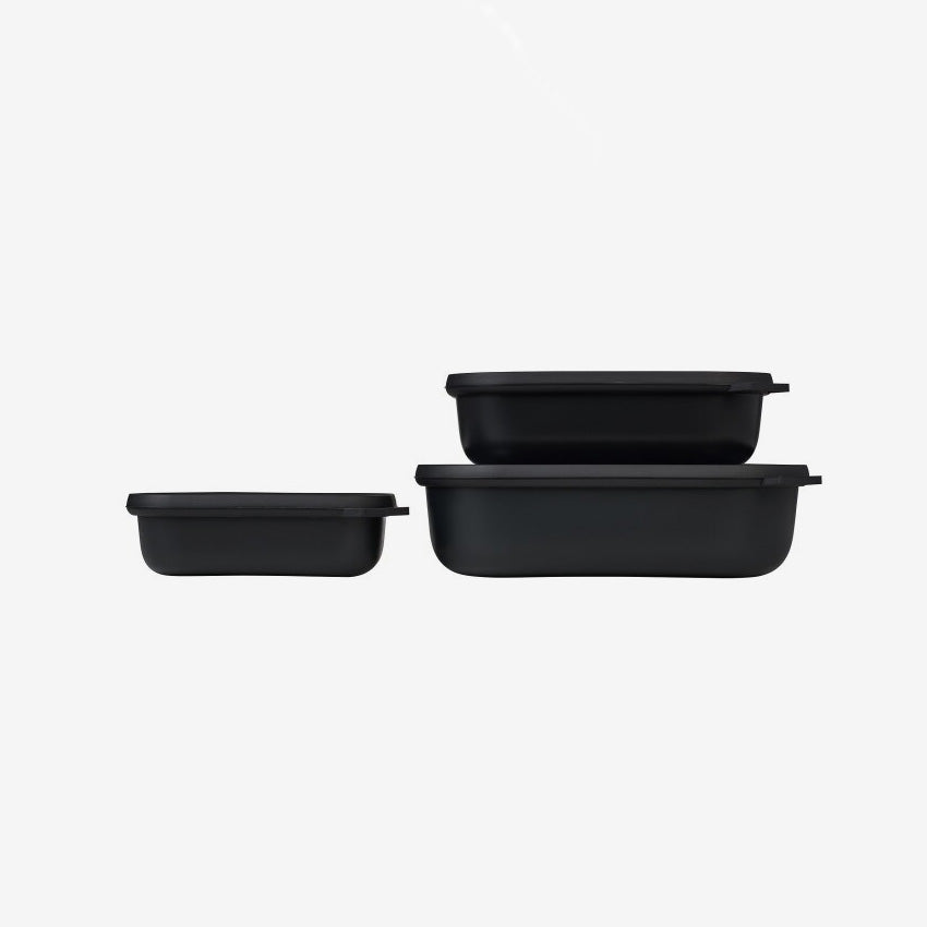 Mepal | Cirqula Multi-Bowls 3PC/ST Rect Shallow