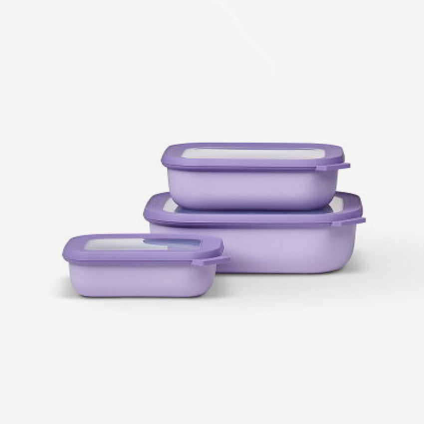 Mepal | Cirqula Multi-Bowls 3PC/ST Rect Shallow