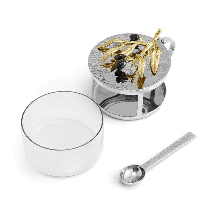Michael Aram | Olive Branch Condiment Container with Spoon