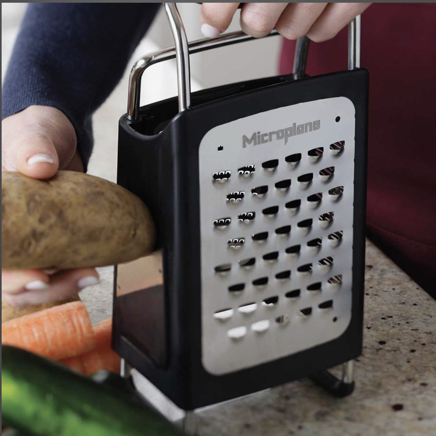 Microplane | Box Grater - 4 Sided - Black