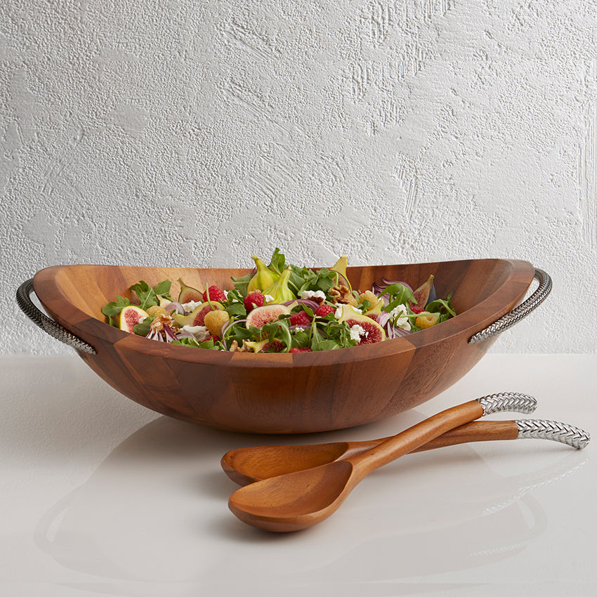 Nambé | Braid Salad Bowl With Servers