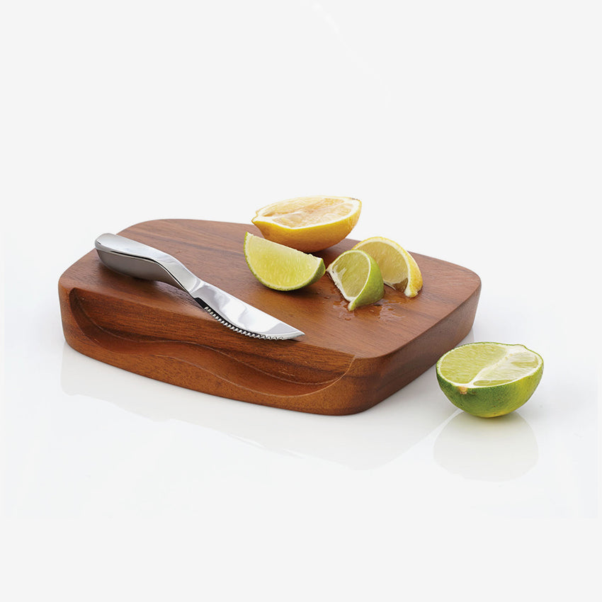 Nambé | Blend Bar Board With Knife 9"