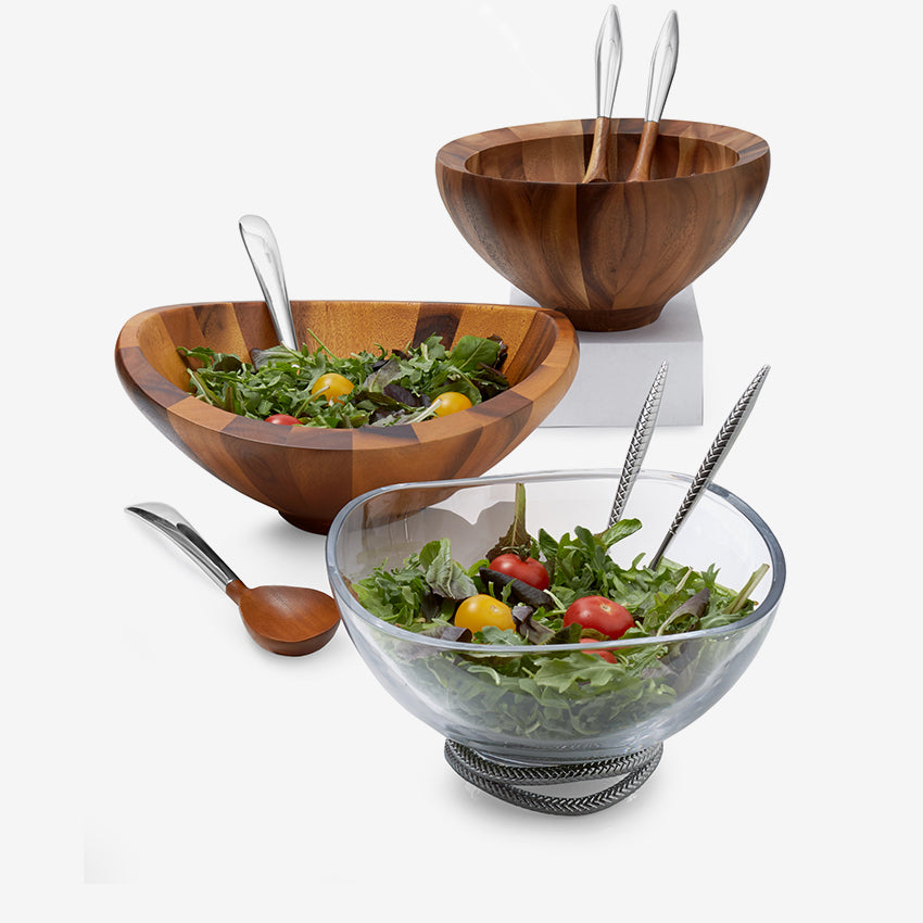 Nambé | Yaro Salad Bowl With Servers