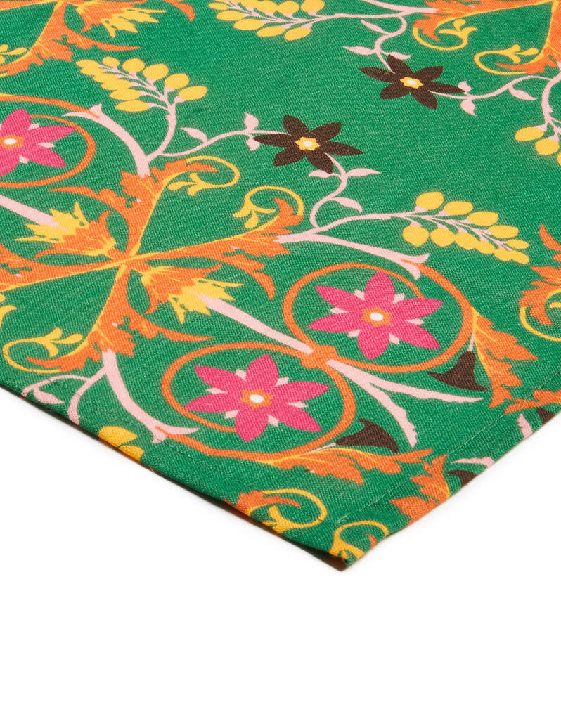 Maison Lipari LA DOUBLE J Large Tablecloth | Linen | Stella Alpina Verde | 180x350 cm  LA DOUBLE J.