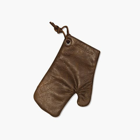 Maison Lipari Vintage Oven Glove | Brown Leather  DUTCH DELUXES.