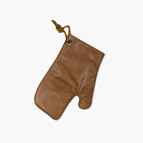 Maison Lipari Vintage Oven Glove | Cognac Leather  DUTCH DELUXES.