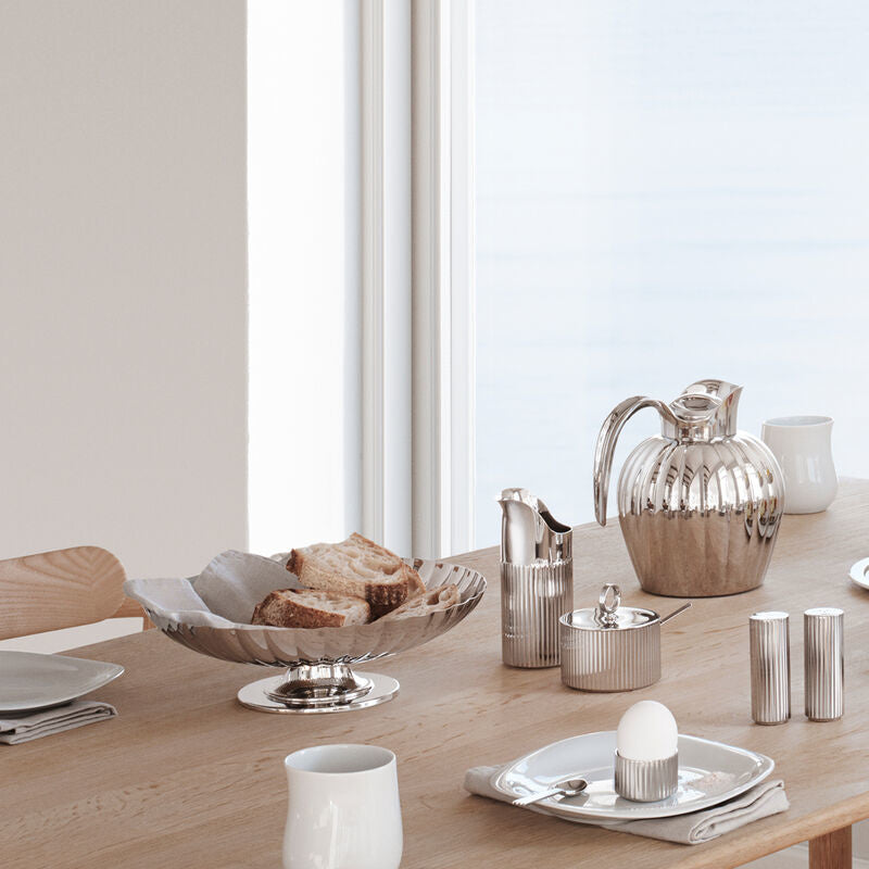Maison Lipari Bernadotte Salt & Pepper Shaker in Polished Stainless Steel  GEORG JENSEN.