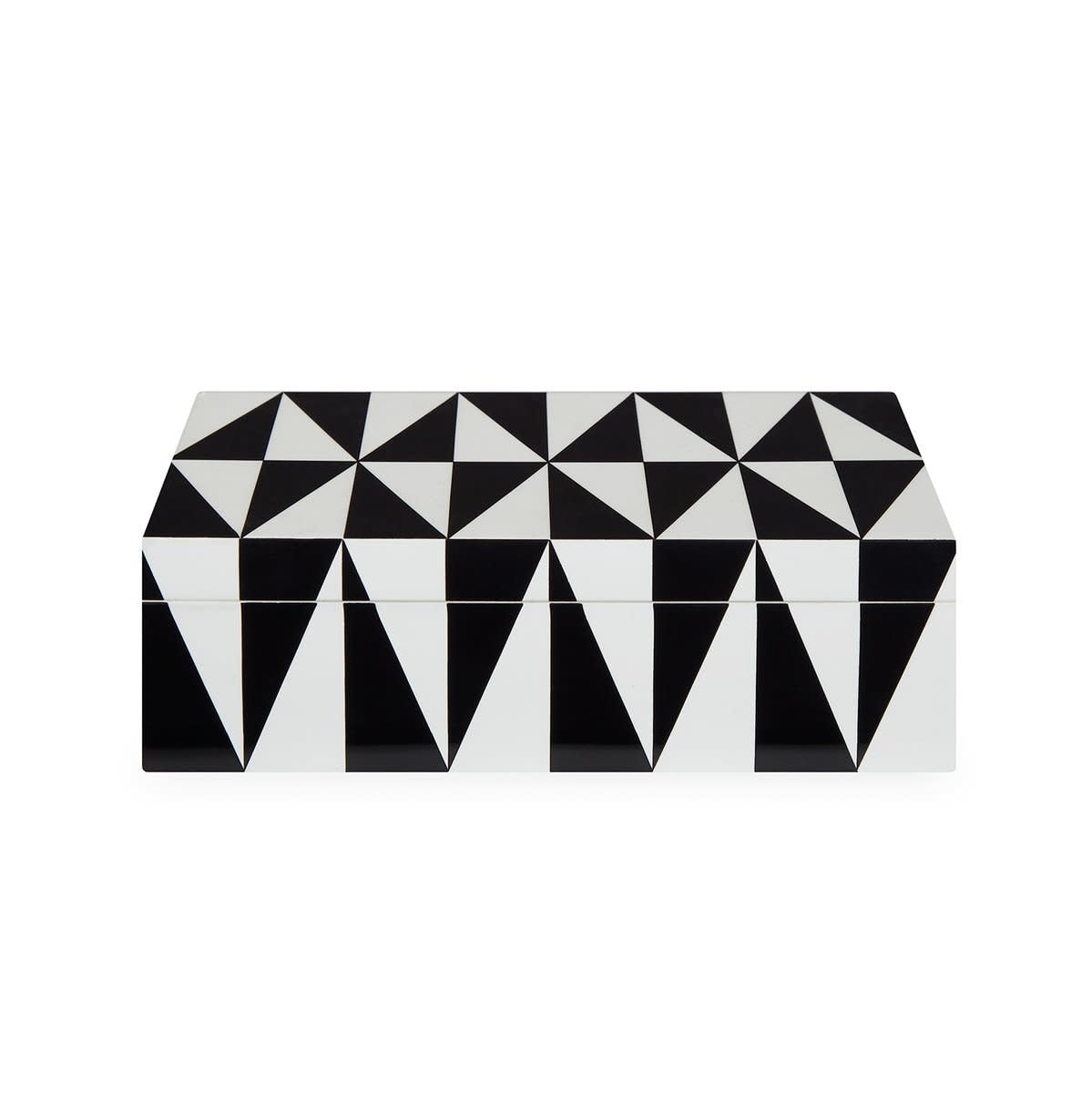 Maison Lipari Op Art Box Medium Black / White  JONATHAN ADLER.