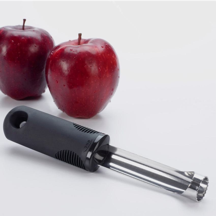 Oxo | Vide-pomme Acier inoxydable noir L : 8 in