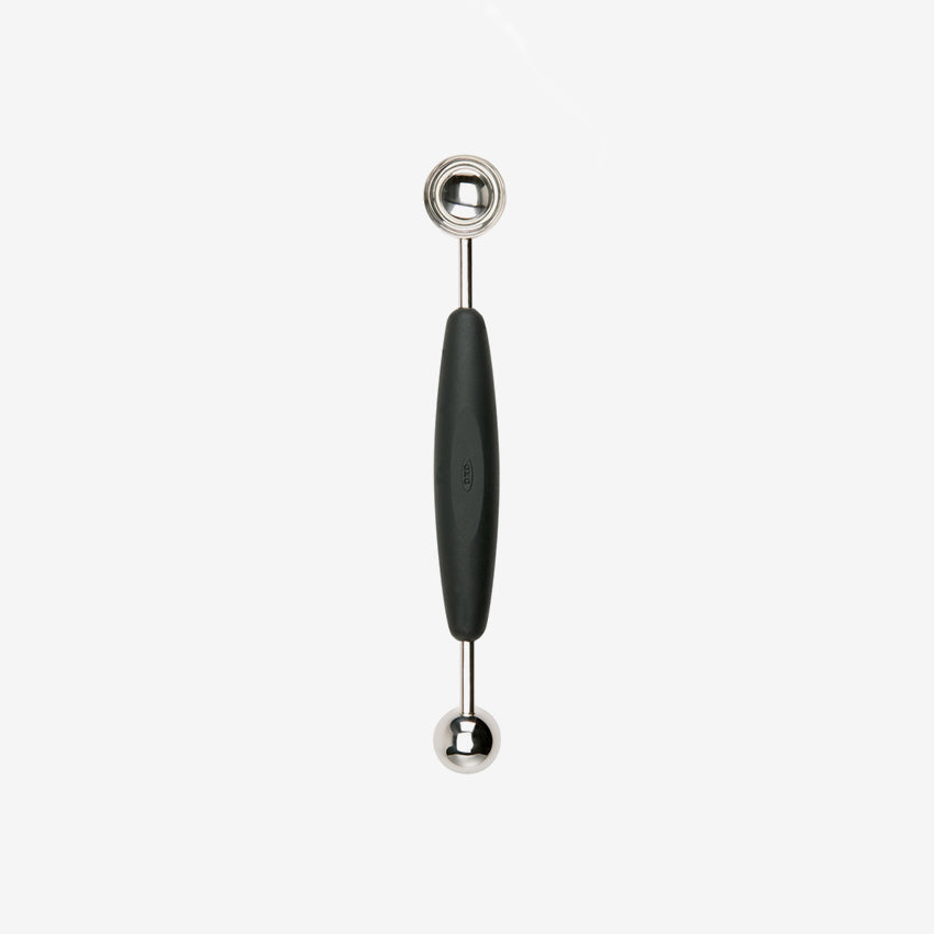 Oxo | Double Melon Baller Black Stainless Steel L: 9 in