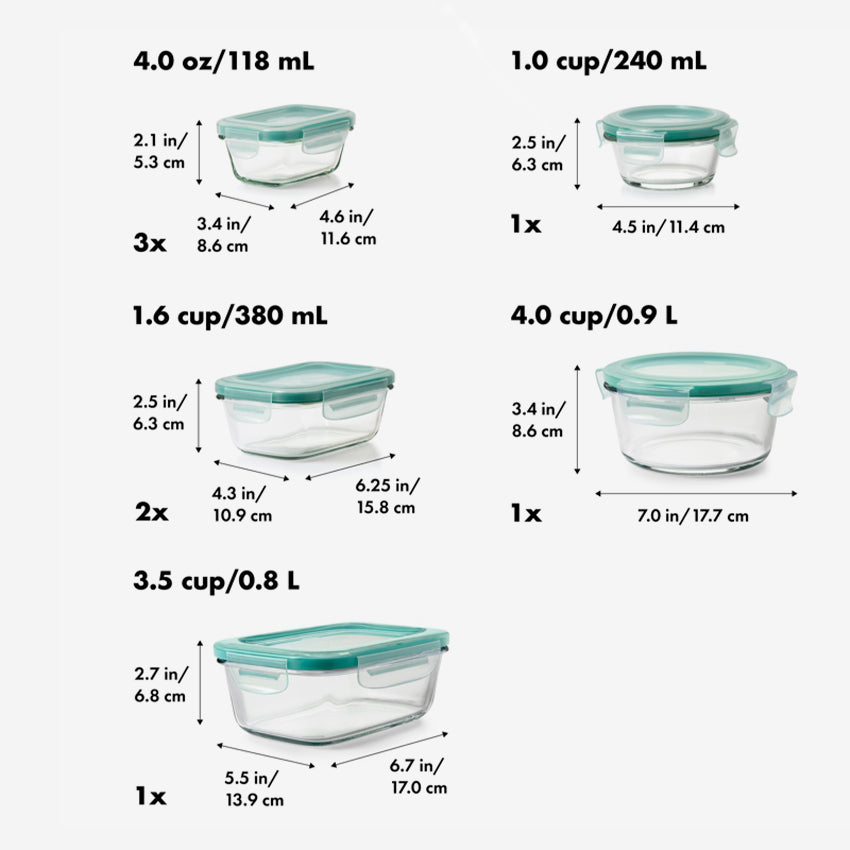 Oxo | Good Grips 16-Piece Smartseal Containers