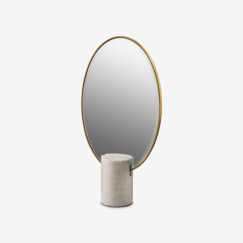 Polspotten | Miroir ovale en marbre