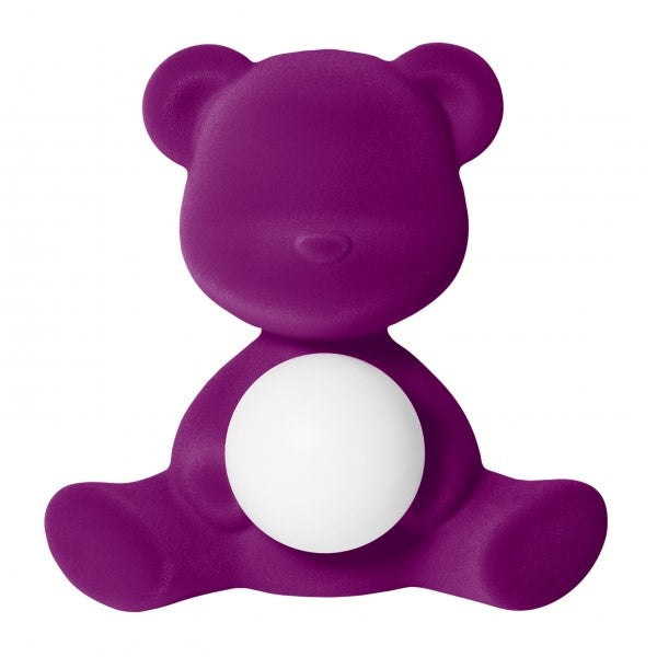 Maison Lipari Teddy Girl Lamp Velvet Finish with Rechargeable Led Violet  QEEBOO.