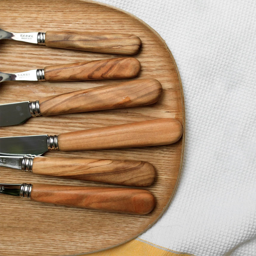 Sabre | Lavandou Olive Wood 5-Piece Flatware Set