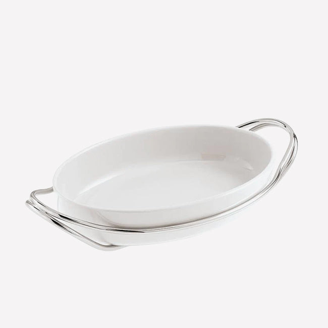 Sambonet | New Living Service de vaisselle ovale en porcelaine
