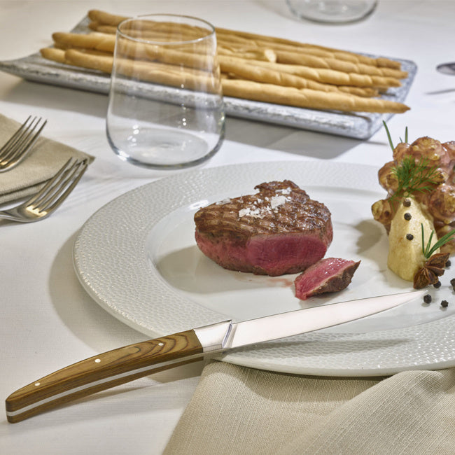 Maison Lipari Porterhouse Set of 4 Steak Knives Dark  LEGNOART.