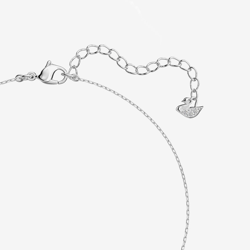 Swarovski | Attract Trilogy Round-Cut Rhodium Plated Pendant