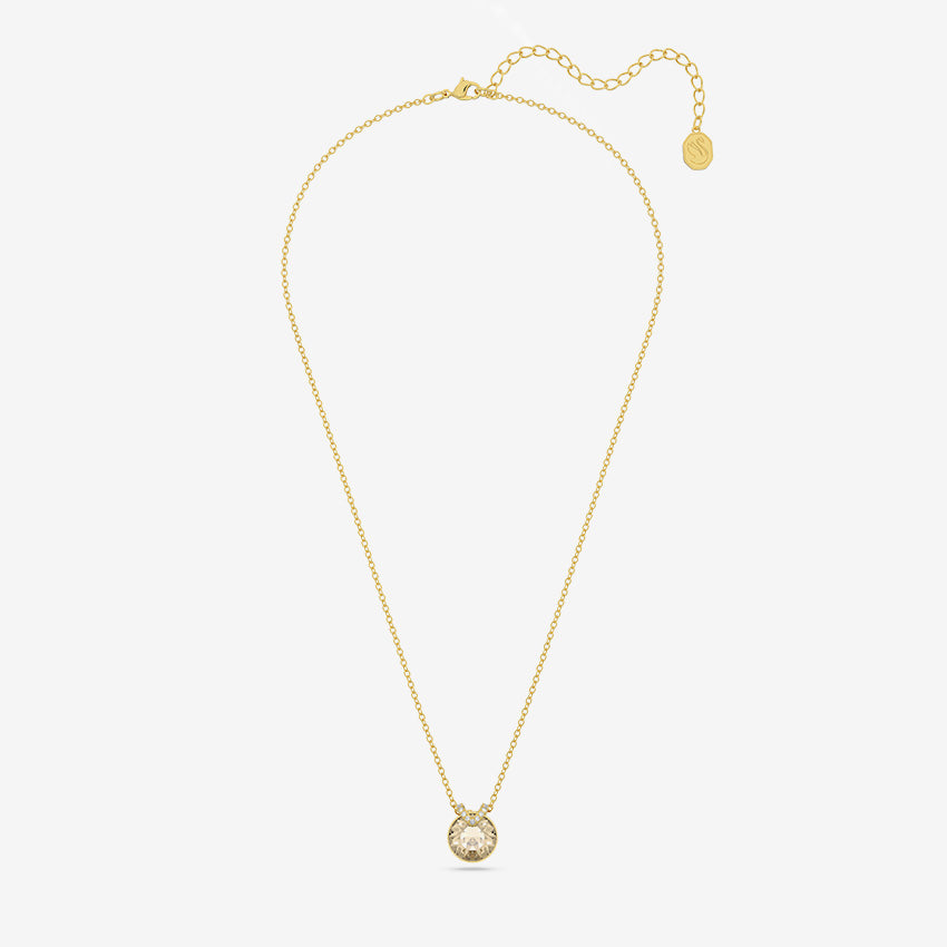 Swarovski | Bella V Round-Cut Gold-Plated Pendant
