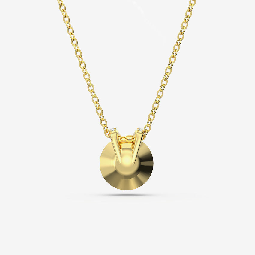 Swarovski | Bella V Round-Cut Gold-Plated Pendant