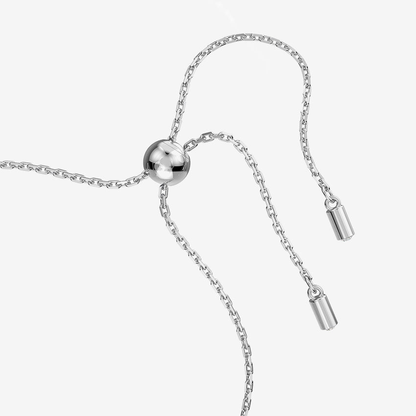 Swarovski | Una Angelic Round-Cut Rhodium-Plated Bracelet