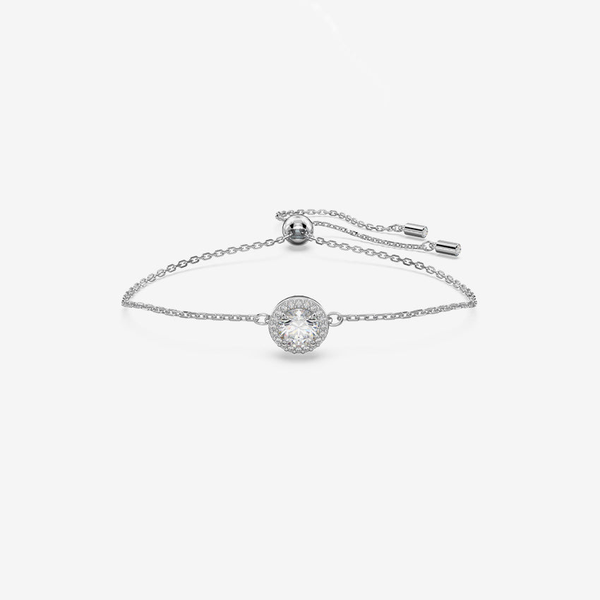 Swarovski | Constella Round-Cut Rhodium-Plated Bracelet