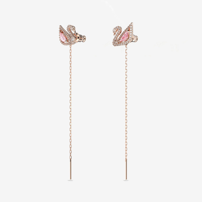 Swarovski | Pendants d'oreilles cygne éblouissant
