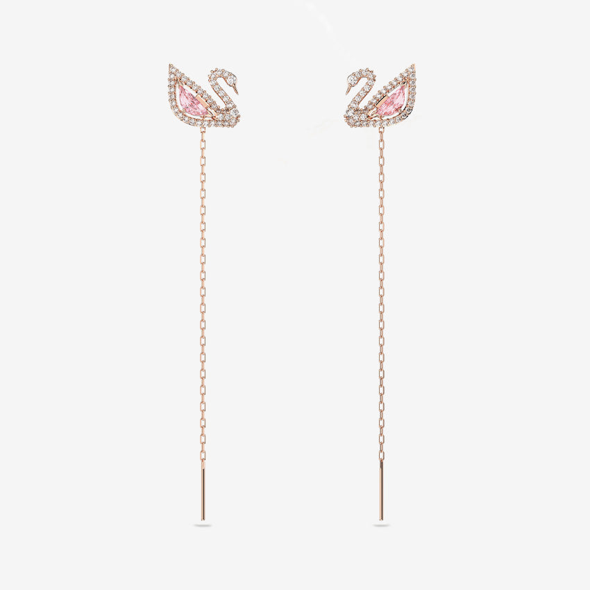 Swarovski | Pendants d'oreilles cygne éblouissant