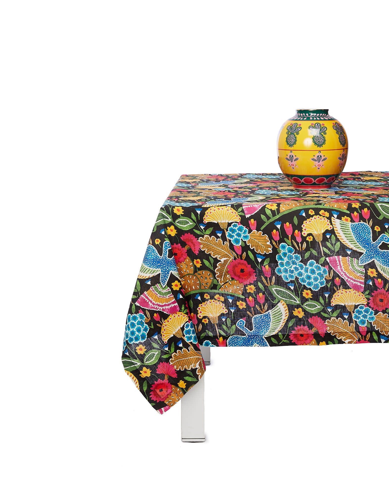 Maison Lipari LA DOUBLE J Small Tablecloth | Linen | Colombo Grande | 180x180 cm  LA DOUBLE J.