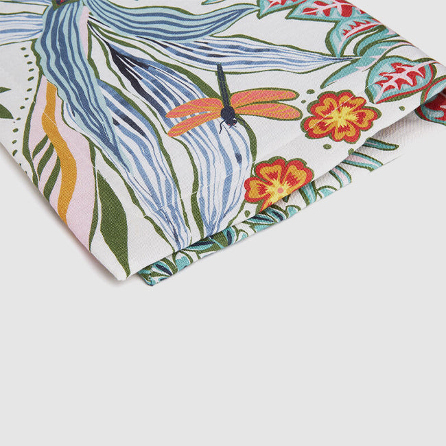 Maison Lipari Botanical Print Linen Tablemat 35X45cm Set of 2  LA DOUBLE J.