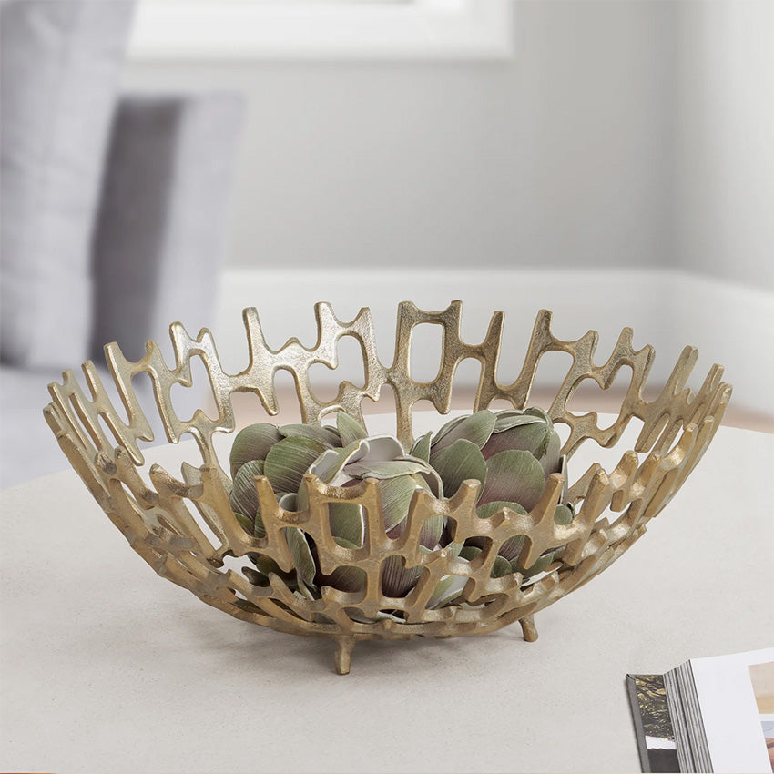 Torre & Tagus | Cipher Aluminum Decorative Bowl