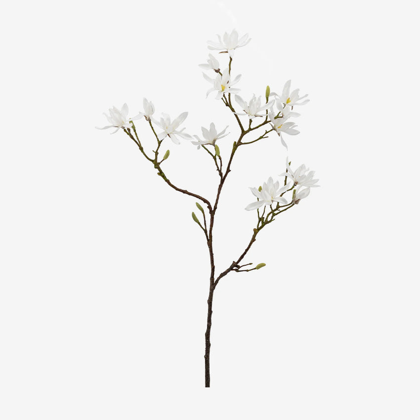 Torre & Tagus | Japanese Magnolia Faux Multi Bloom Spray Stem