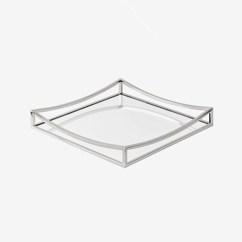 Torre & Tagus | Lux Contour Stainless Steel Mirror Tray