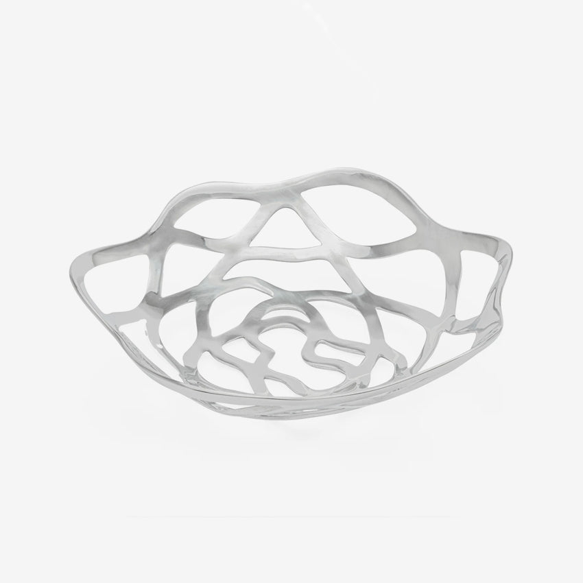 Torre & Tagus | Rosette Aluminium Rib 16d" Decor Bowl