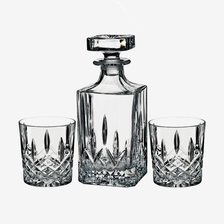 Waterford | Marquis Markham Square Decanter & 2 Double Old Fashioned Glasses